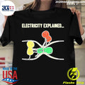 Official electricity Explained - Adult & Kids T-Shirts, Sweatshirts & Hoodies apparel design preview 1