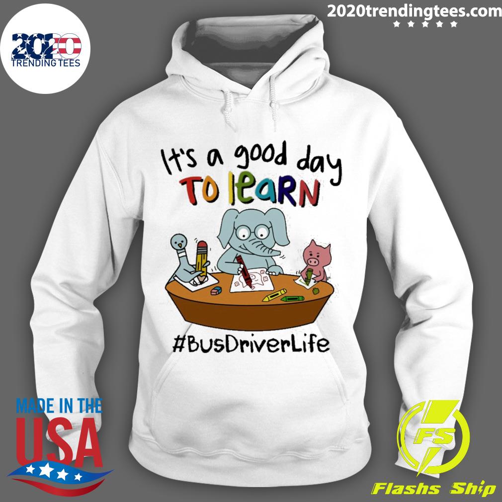 Official elephant And Pig It's A Good Day To Learn - Adult & Kids T-Shirts, Sweatshirts & Hoodies apparel design preview 2