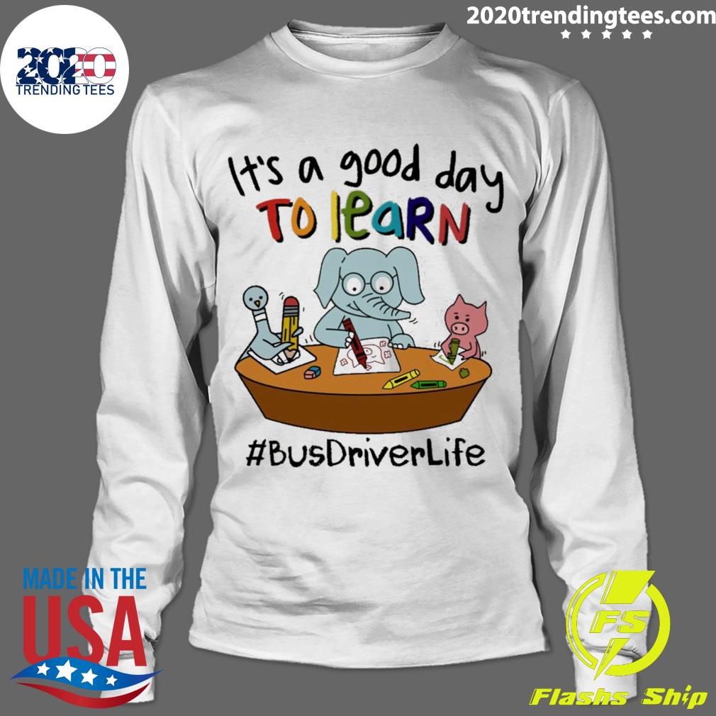Official elephant And Pig It's A Good Day To Learn - Adult & Kids T-Shirts, Sweatshirts & Hoodies apparel design preview 4