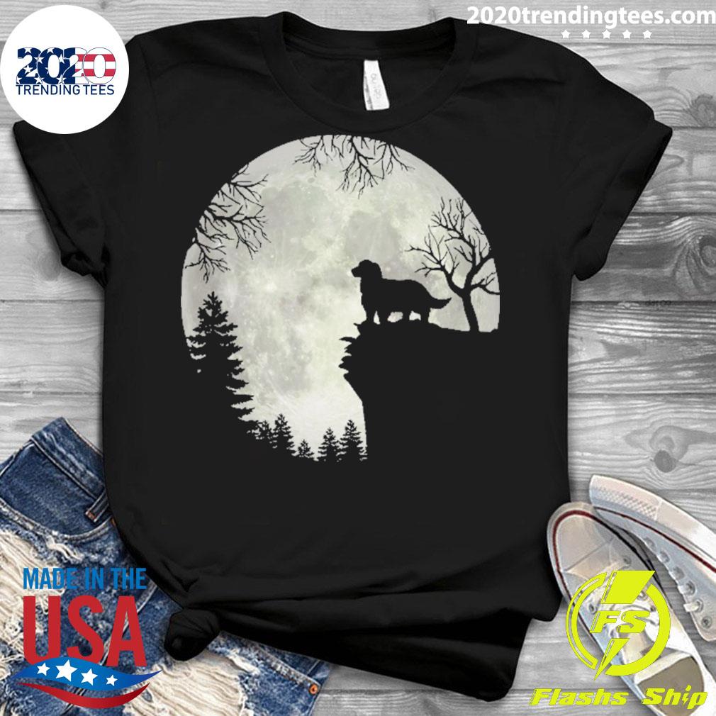 Official english Springer Spaniel And Moon Halloween - Adult & Kids T-Shirts, Sweatshirts & Hoodies apparel design preview 3