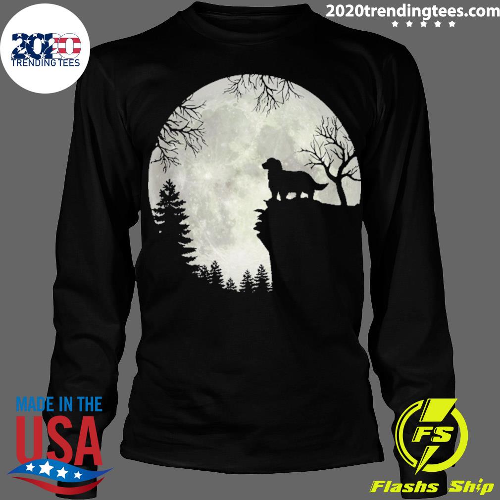 Official english Springer Spaniel And Moon Halloween - Adult & Kids T-Shirts, Sweatshirts & Hoodies apparel design preview 4