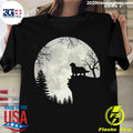 Official english Springer Spaniel And Moon Halloween - Adult & Kids T-Shirts, Sweatshirts & Hoodies apparel design preview 1