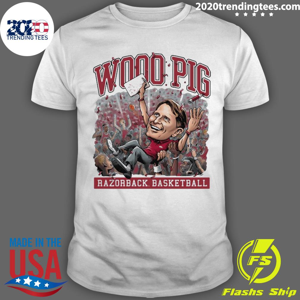 Official eric Musselman Arkansas Razorbacks Woo Pig - Adult & Kids T-Shirts, Sweatshirts & Hoodies apparel design preview 1