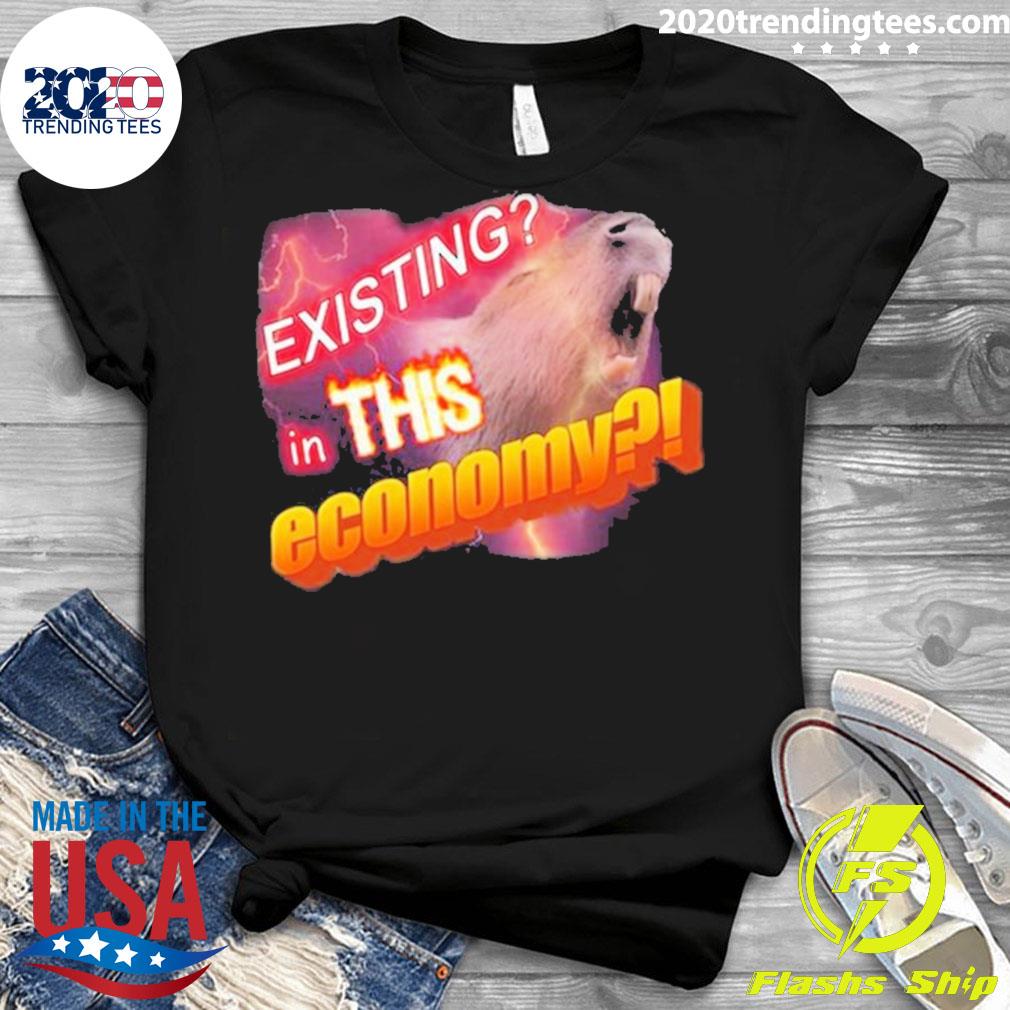 Official existing In This Economy Capybara - Adult & Kids T-Shirts, Sweatshirts & Hoodies apparel design preview 3