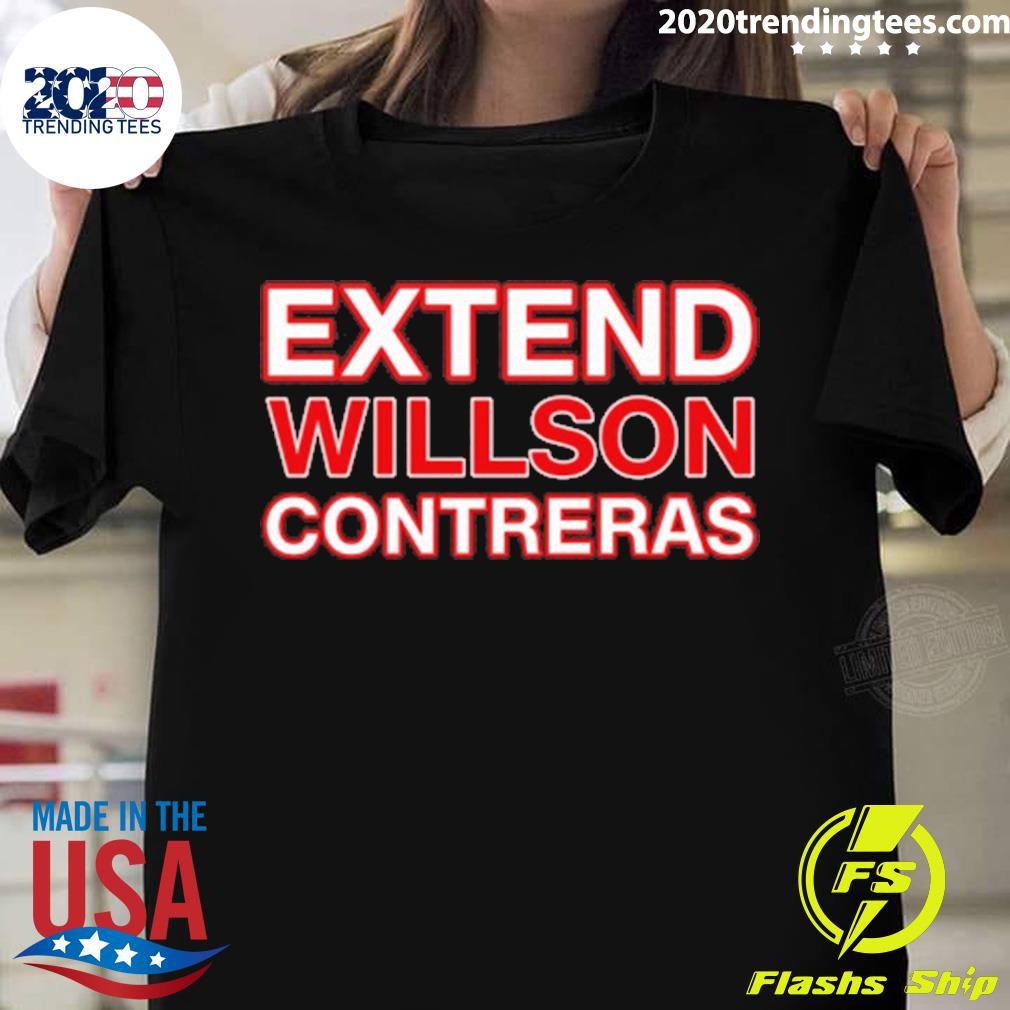 Official extend Willson Contreras - Adult & Kids T-Shirts, Sweatshirts & Hoodies apparel design preview 1