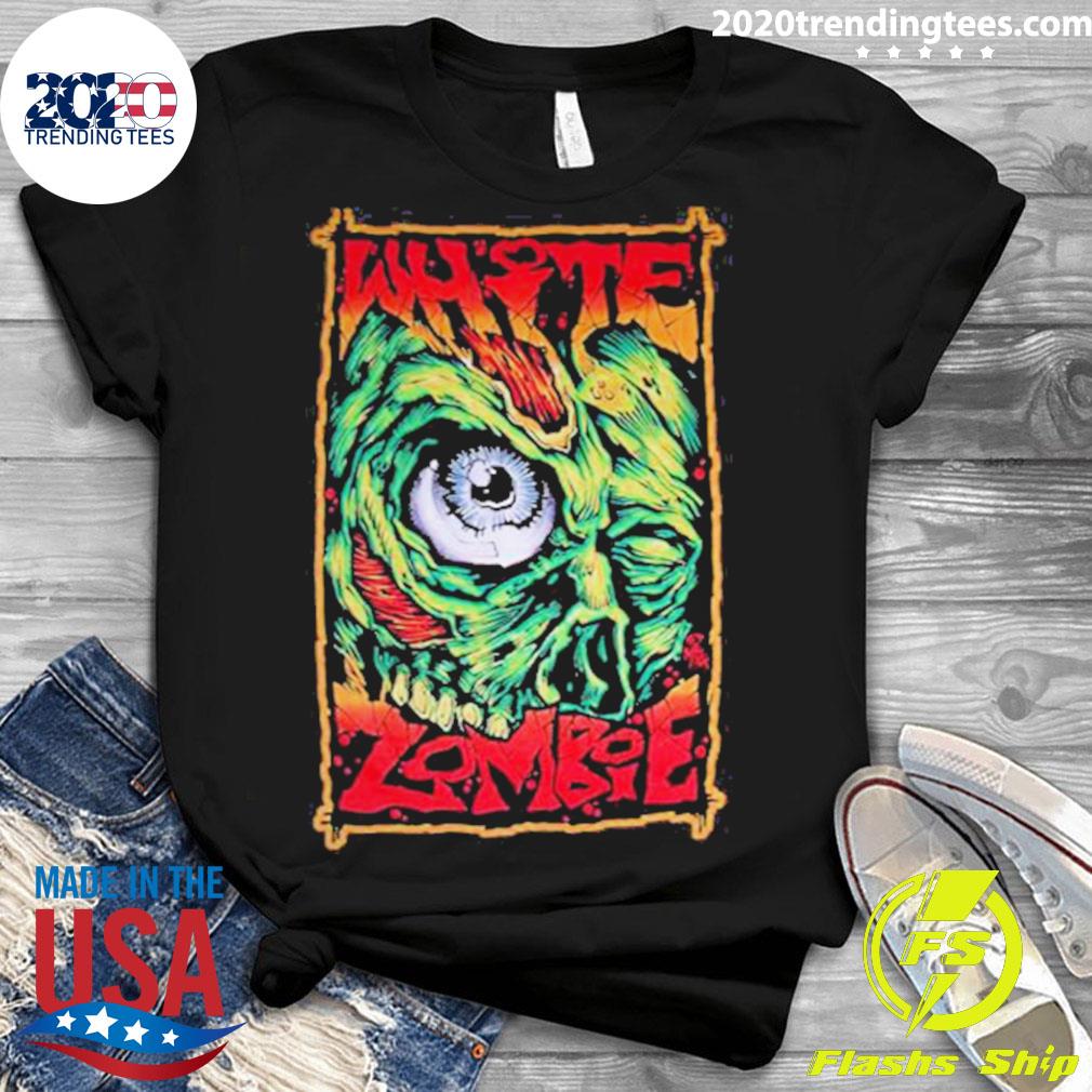 Official eye White Zombie - Adult & Kids T-Shirts, Sweatshirts & Hoodies apparel design preview 3