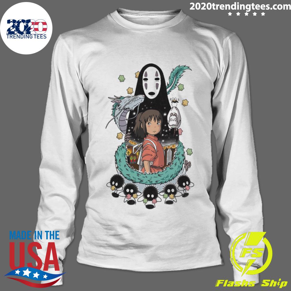 Official faceless spirited away anime studio ghibli - Adult & Kids T-Shirts, Sweatshirts & Hoodies apparel design preview 4