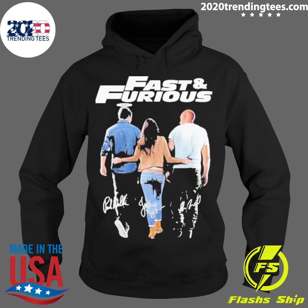Official fast And Furious Friends Signatures 2023 - Adult & Kids T-Shirts, Sweatshirts & Hoodies apparel design preview 2