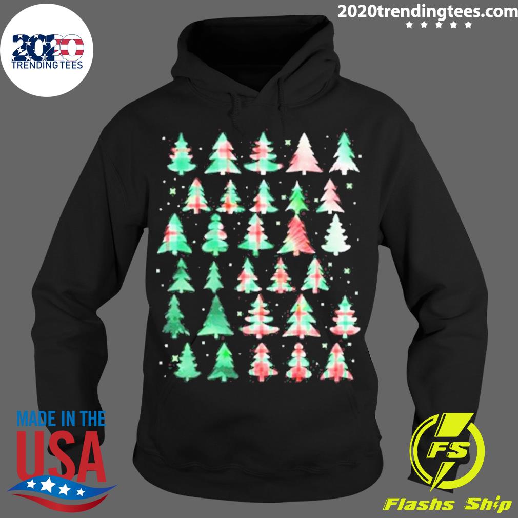 Official festive Christmas Trees Patterns Mash Up - Adult & Kids T-Shirts, Sweatshirts & Hoodies apparel design preview 2