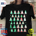 Official festive Christmas Trees Patterns Mash Up - Adult & Kids T-Shirts, Sweatshirts & Hoodies apparel design preview 1