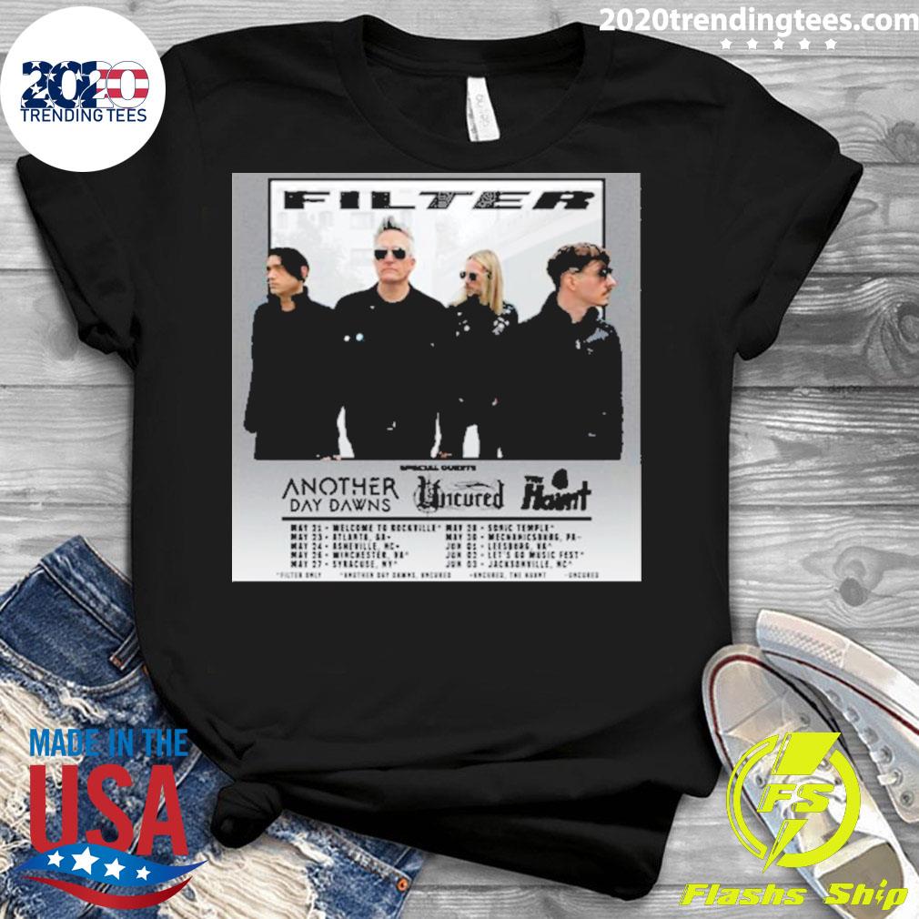Official filter Tour 2023 Dates - Adult & Kids T-Shirts, Sweatshirts & Hoodies apparel design preview 3