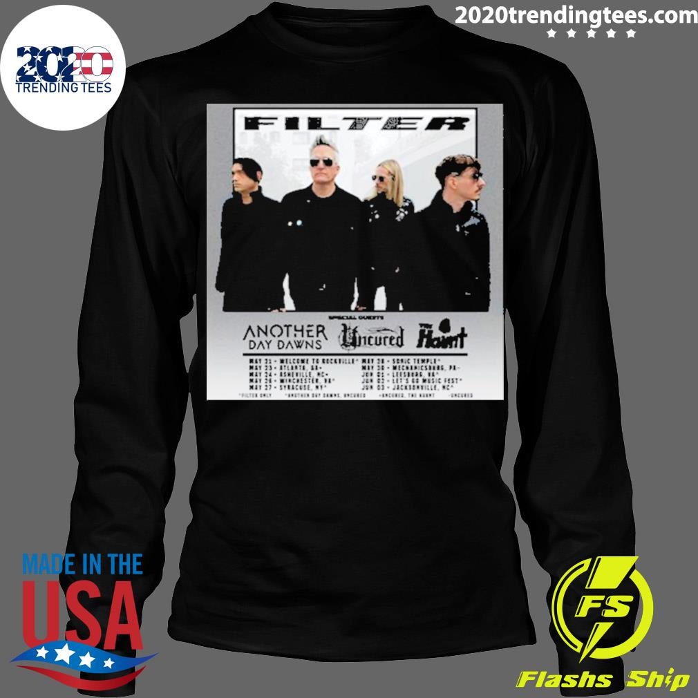 Official filter Tour 2023 Dates - Adult & Kids T-Shirts, Sweatshirts & Hoodies apparel design preview 4