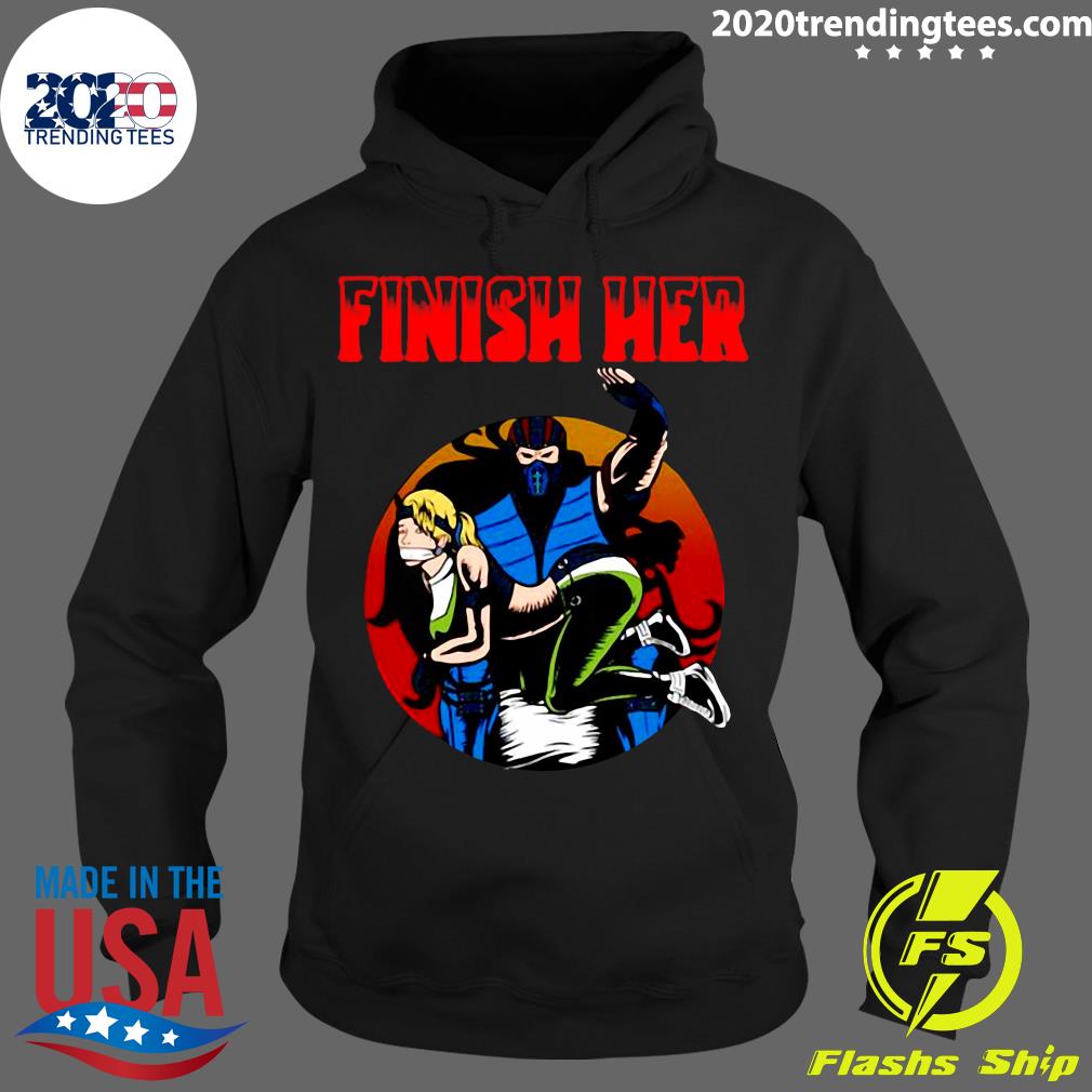 Official Finish Her Mortal Kombat - Adult & Kids T-Shirts, Sweatshirts & Hoodies apparel design preview 2