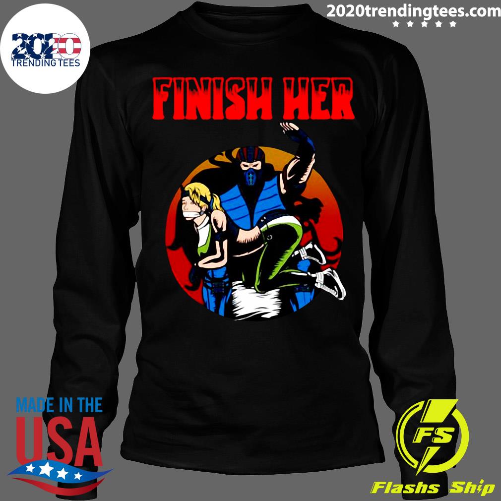 Official Finish Her Mortal Kombat - Adult & Kids T-Shirts, Sweatshirts & Hoodies apparel design preview 4