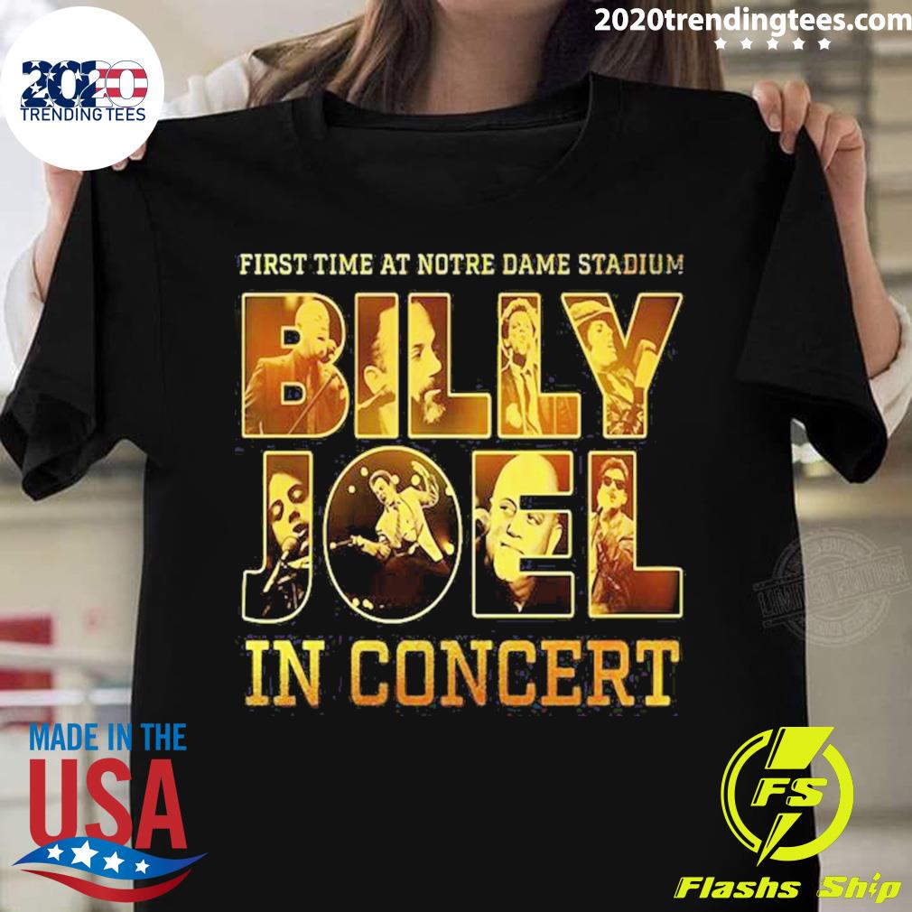 Official first Time At Notre Dame Stadium Billy Joel - Adult & Kids T-Shirts, Sweatshirts & Hoodies apparel design preview 1