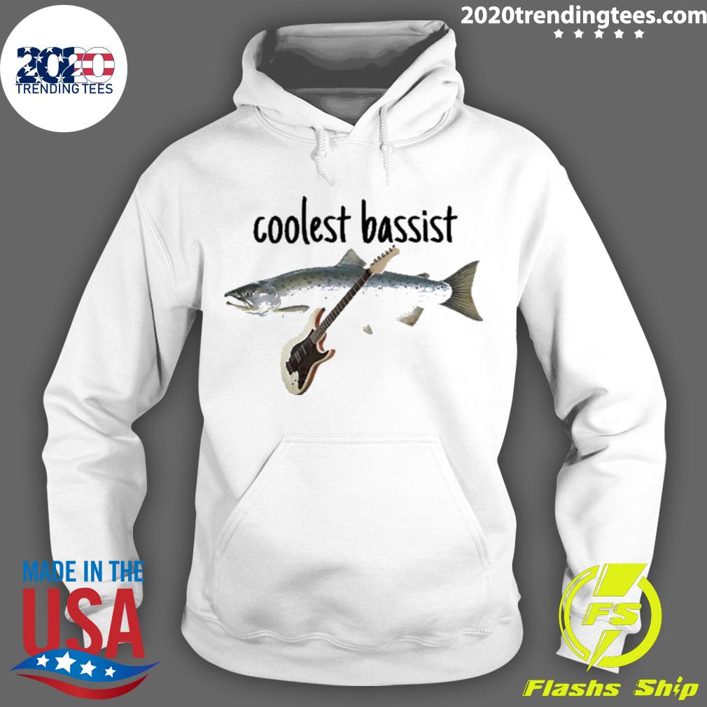 Official fish Coolest Bassist - Adult & Kids T-Shirts, Sweatshirts & Hoodies apparel design preview 2