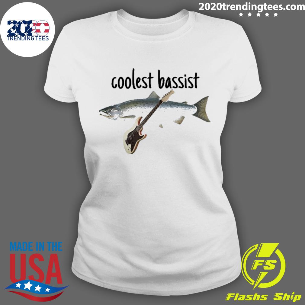 Official fish Coolest Bassist - Adult & Kids T-Shirts, Sweatshirts & Hoodies apparel design preview 3