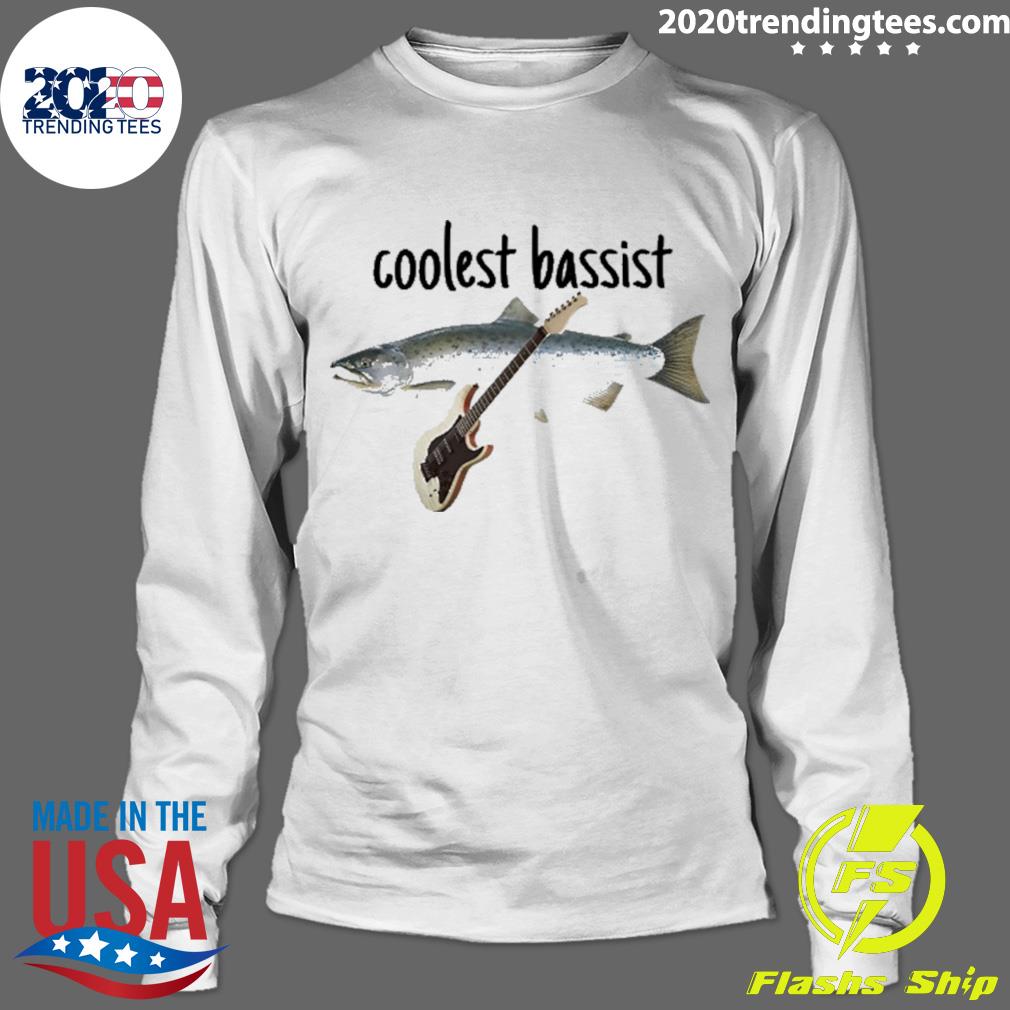 Official fish Coolest Bassist - Adult & Kids T-Shirts, Sweatshirts & Hoodies apparel design preview 4