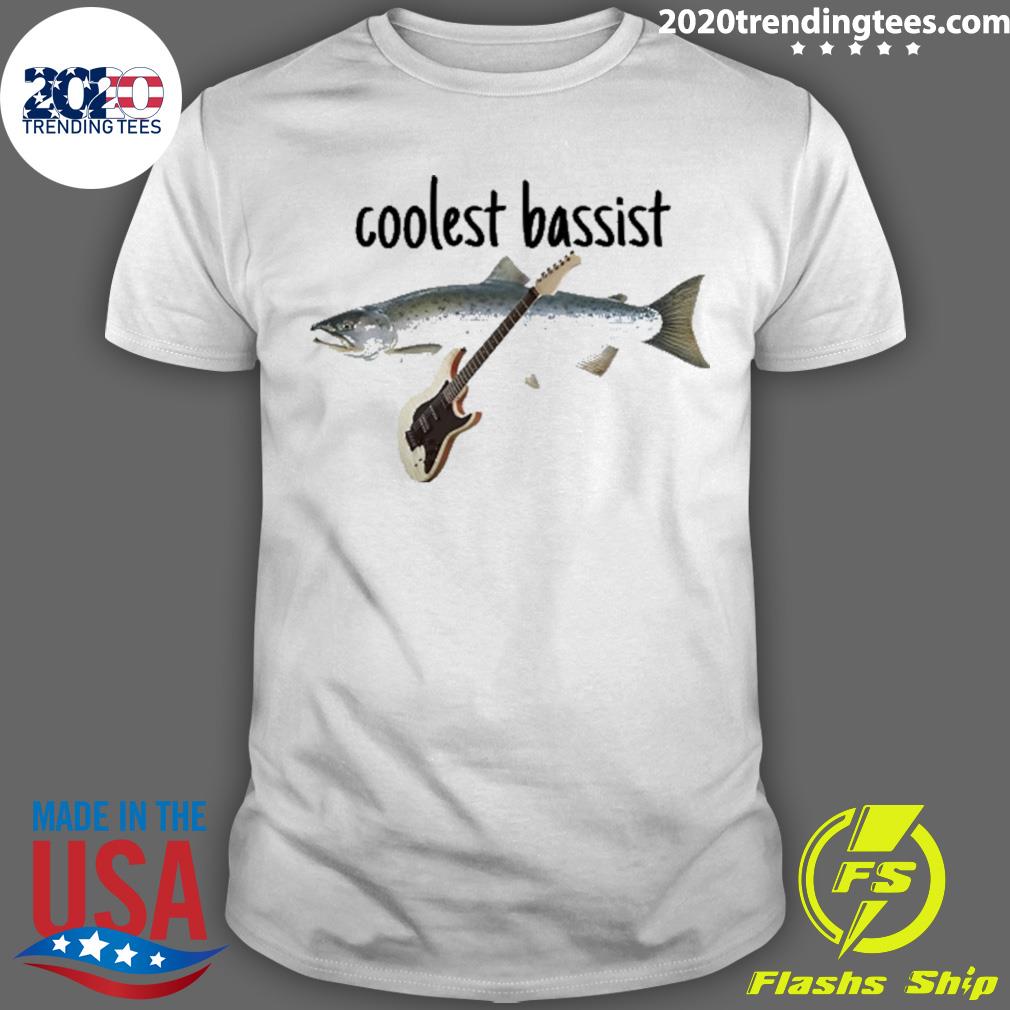 Official fish Coolest Bassist - Adult & Kids T-Shirts, Sweatshirts & Hoodies apparel design preview 1