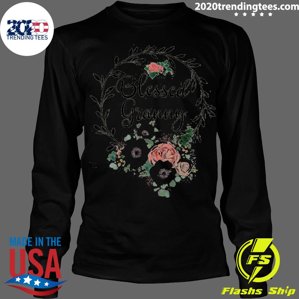 Official floral Wreath Heart Mother's Day Blessed - Adult & Kids T-Shirts, Sweatshirts & Hoodies apparel design preview 4