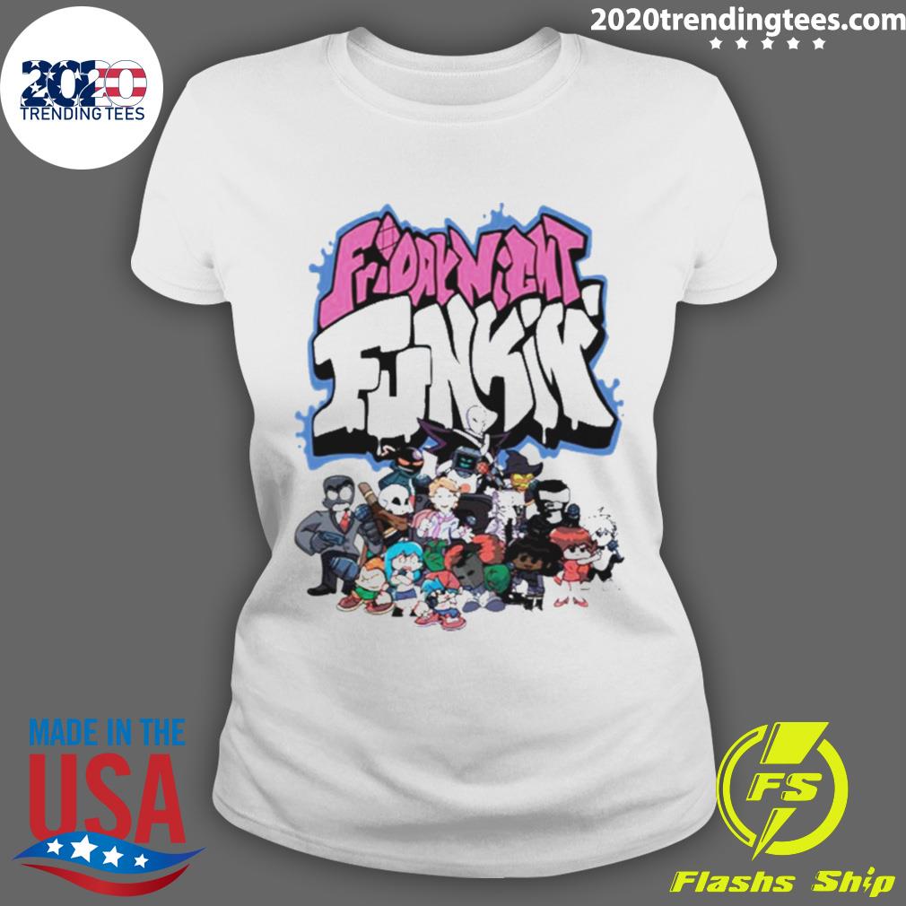 Official fnf Characters Mod - Adult & Kids T-Shirts, Sweatshirts & Hoodies apparel design preview 3