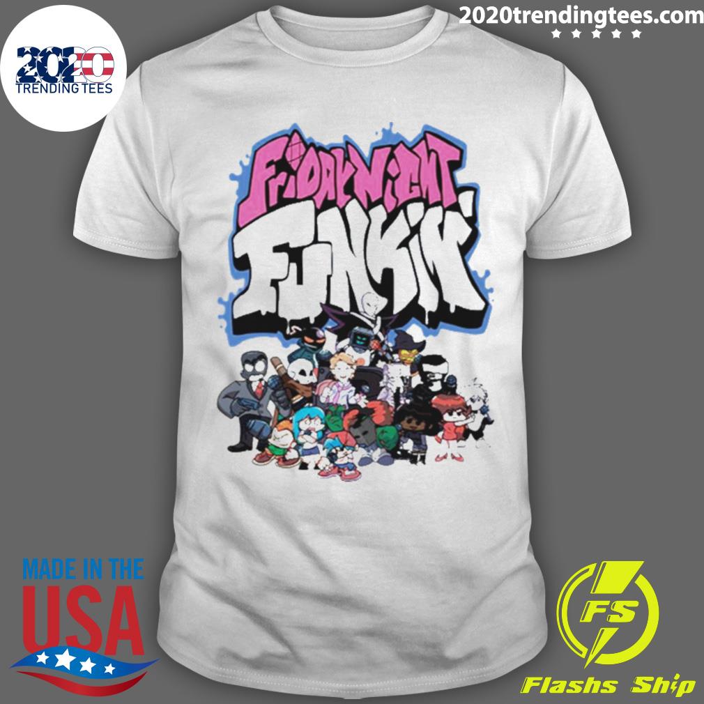 Official fnf Characters Mod - Adult & Kids T-Shirts, Sweatshirts & Hoodies apparel design preview 1