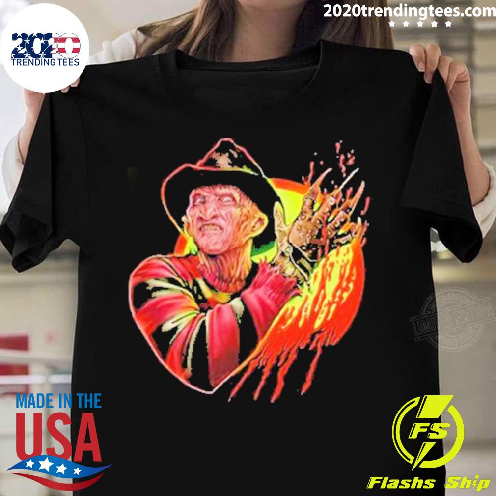 Official fright Rags Freddy Slashed - Adult & Kids T-Shirts, Sweatshirts & Hoodies apparel design preview 1
