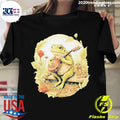 Official frog Playing Banjo On Log - Adult & Kids T-Shirts, Sweatshirts & Hoodies apparel design preview 1