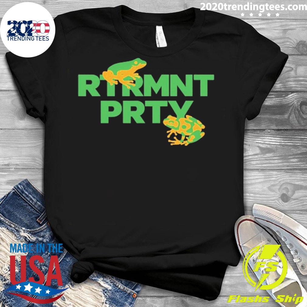 Official frog Rtrmnt Prty - Adult & Kids T-Shirts, Sweatshirts & Hoodies apparel design preview 3