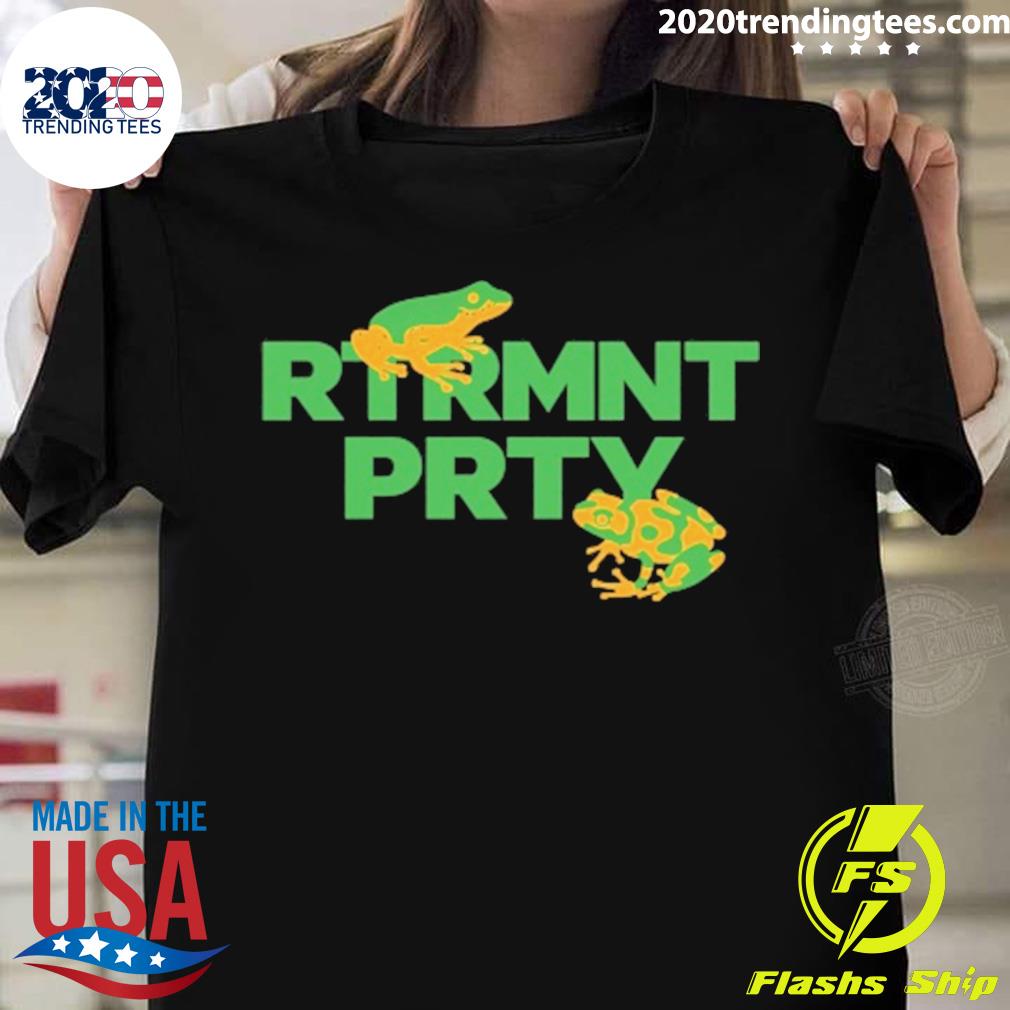 Official frog Rtrmnt Prty - Adult & Kids T-Shirts, Sweatshirts & Hoodies apparel design preview 1
