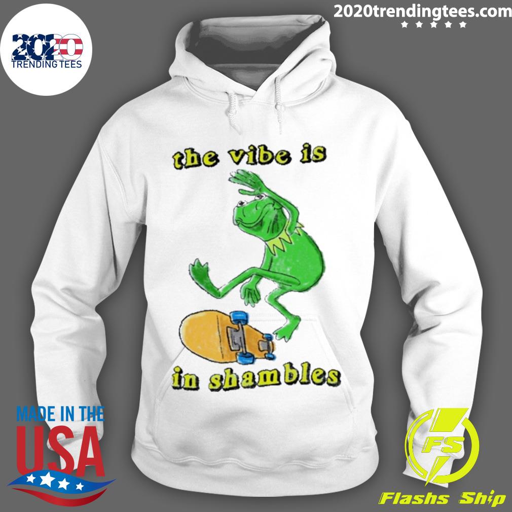 Official frog The Vibe Is In Shambles - Adult & Kids T-Shirts, Sweatshirts & Hoodies apparel design preview 2