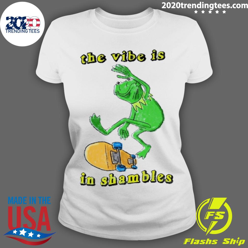 Official frog The Vibe Is In Shambles - Adult & Kids T-Shirts, Sweatshirts & Hoodies apparel design preview 3