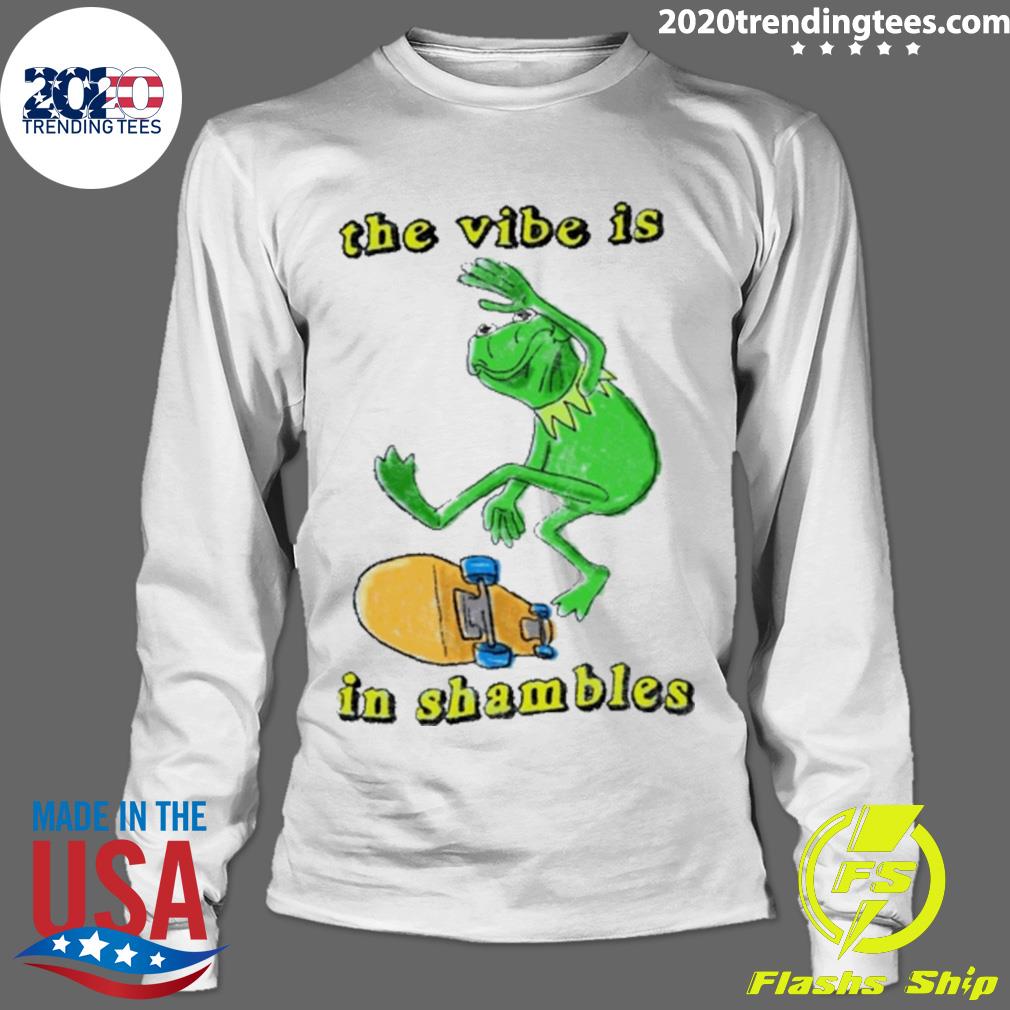 Official frog The Vibe Is In Shambles - Adult & Kids T-Shirts, Sweatshirts & Hoodies apparel design preview 4