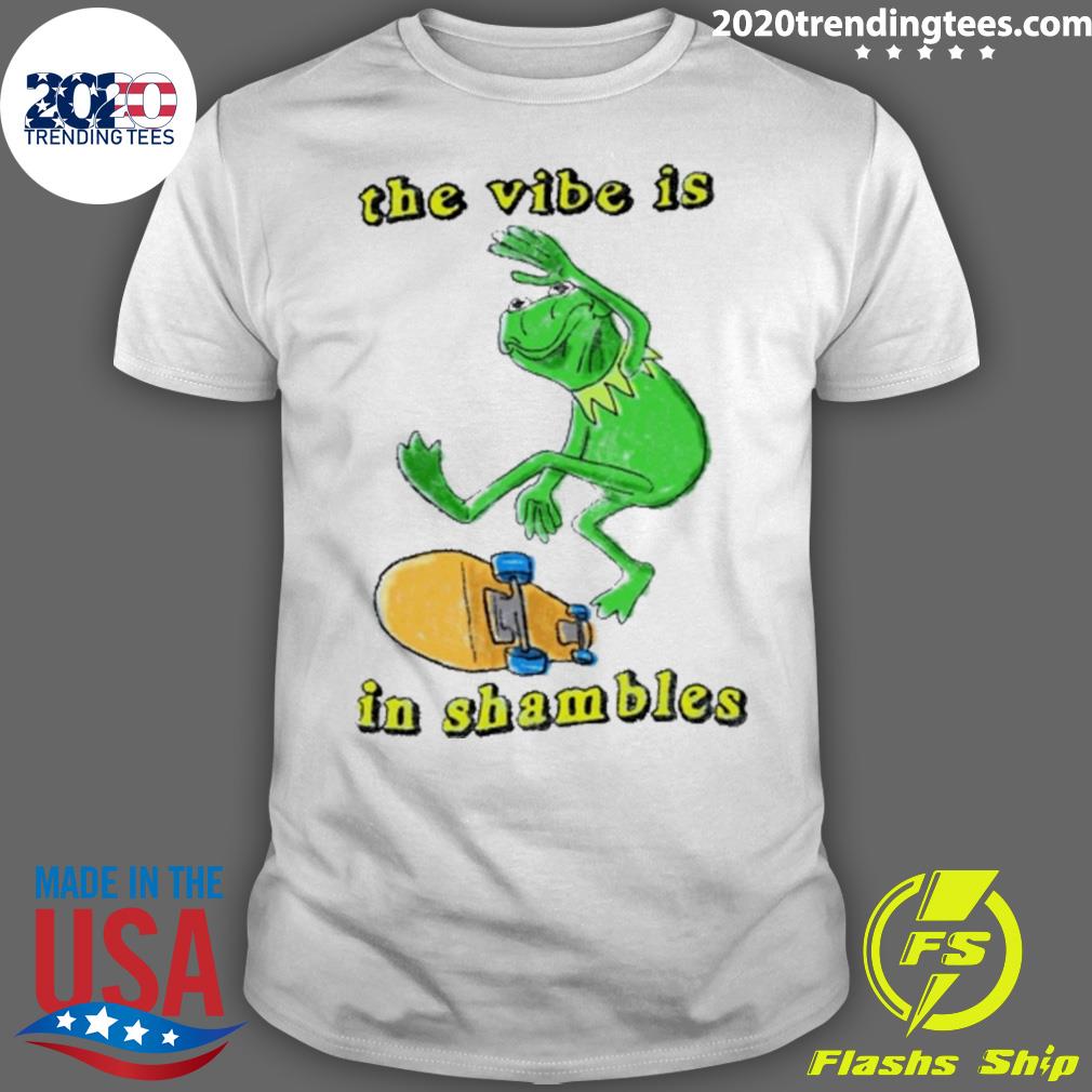 Official frog The Vibe Is In Shambles - Adult & Kids T-Shirts, Sweatshirts & Hoodies apparel design preview 1