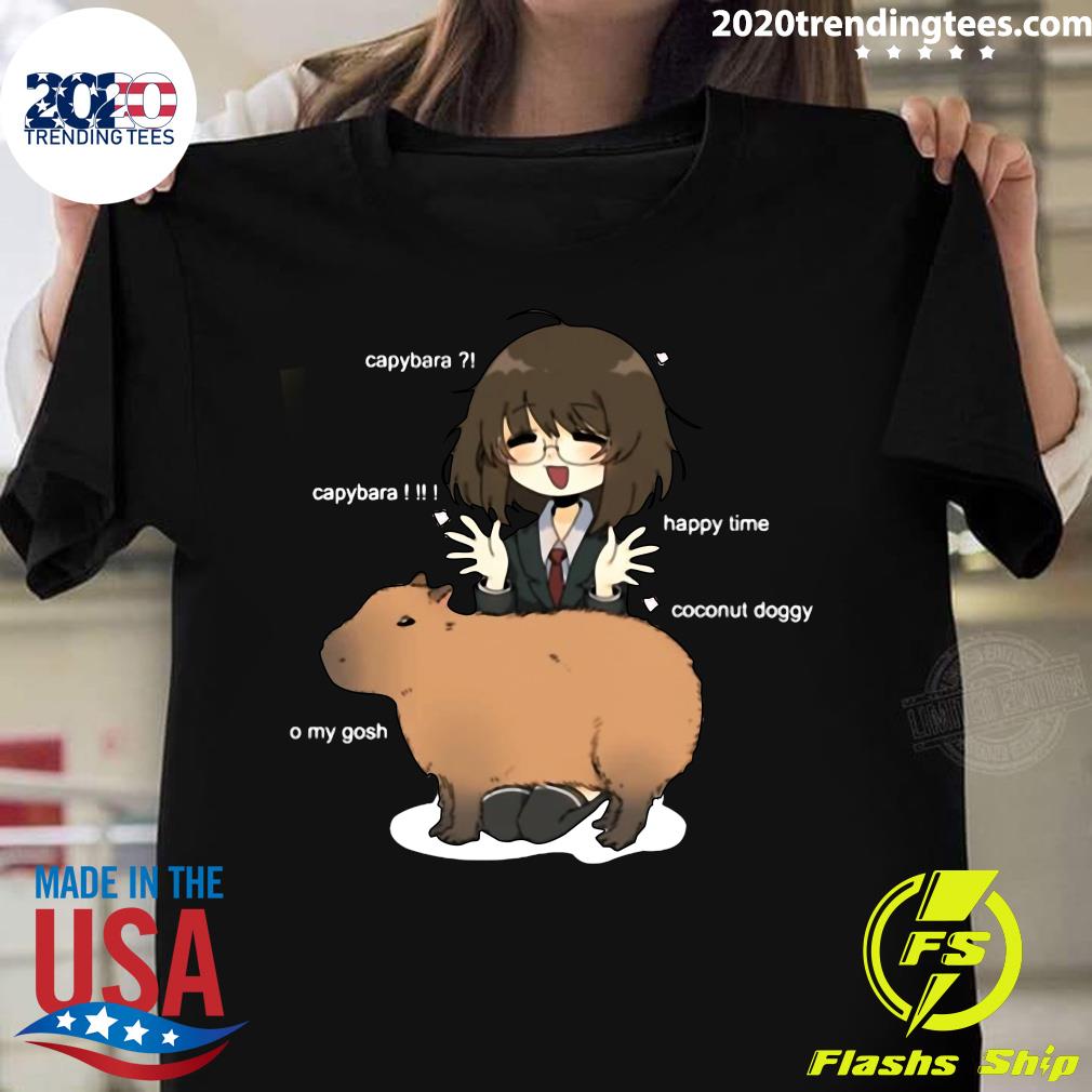 Official Funny Real Capybara Hours - Adult & Kids T-Shirts, Sweatshirts & Hoodies apparel design preview 1