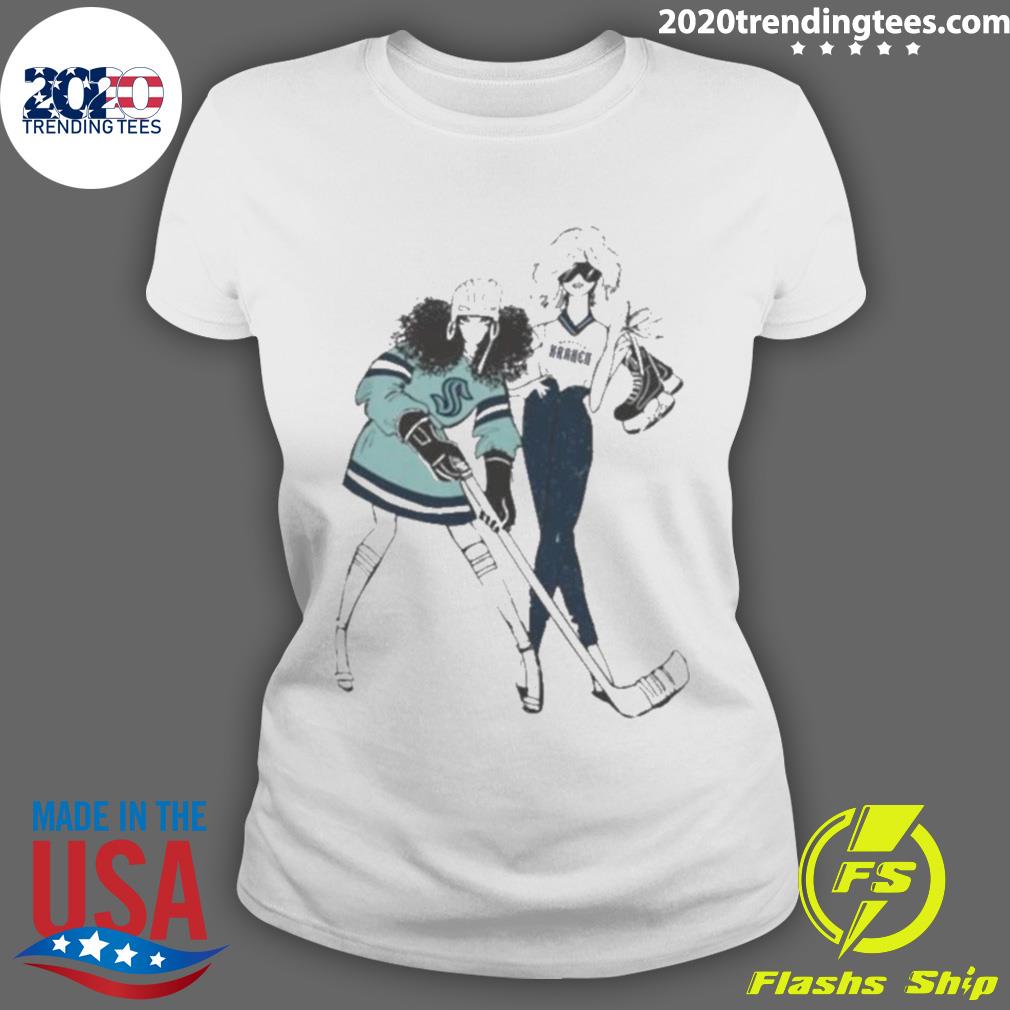 Official g-III 4Her By Carl Banks White Seattle - Adult & Kids T-Shirts, Sweatshirts & Hoodies apparel design preview 3