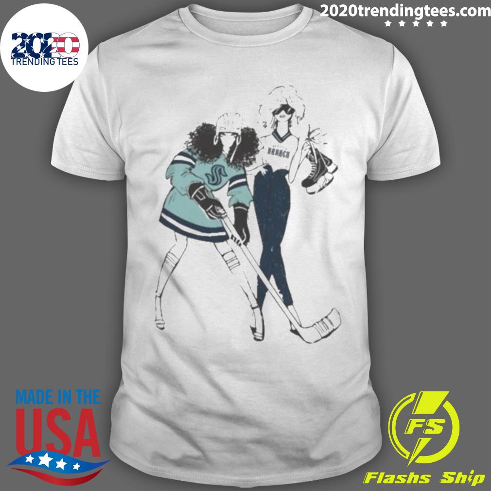 Official g-III 4Her By Carl Banks White Seattle - Adult & Kids T-Shirts, Sweatshirts & Hoodies apparel design preview 1