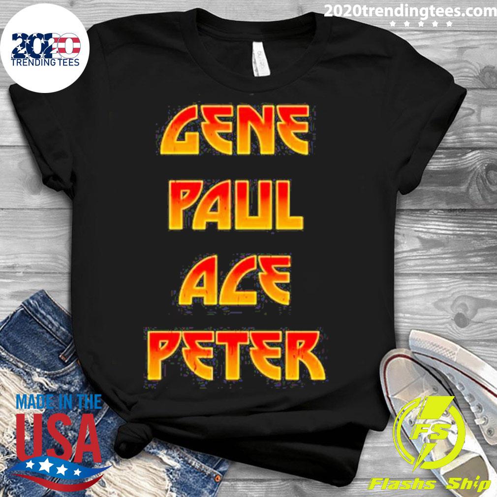 Official gene Paul Ace Peter - Adult & Kids T-Shirts, Sweatshirts & Hoodies apparel design preview 3