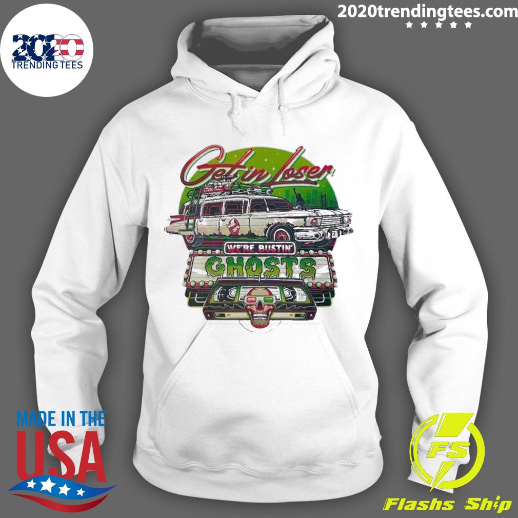 Official get In Loser We Are Bustin Ghosts - Adult & Kids T-Shirts, Sweatshirts & Hoodies apparel design preview 2