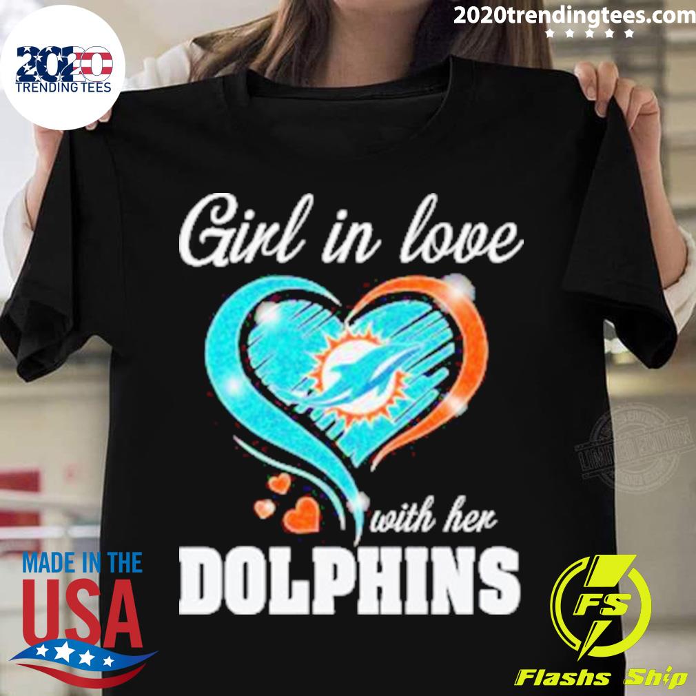 Official get In Love With Her Miami Dolphins - Adult & Kids T-Shirts, Sweatshirts & Hoodies apparel design preview 1