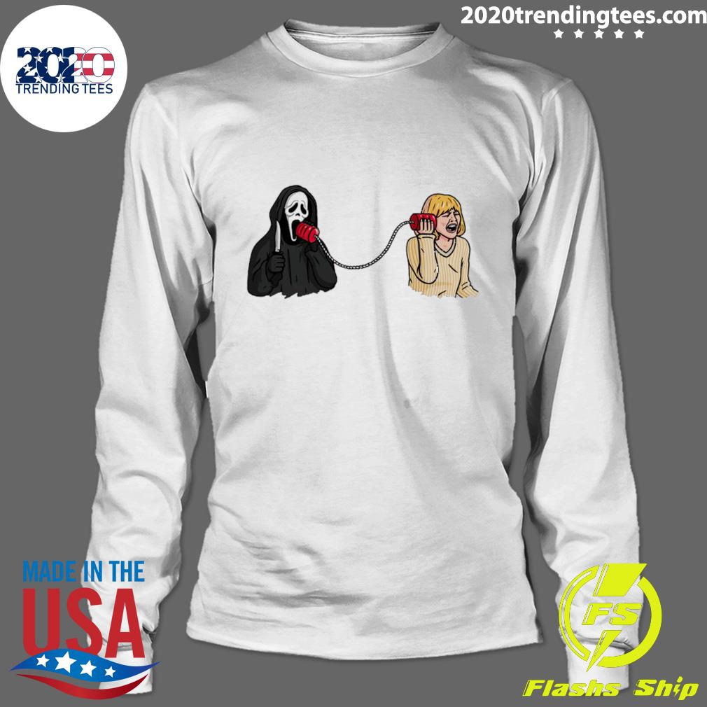 Official ghostface Call Me - Adult & Kids T-Shirts, Sweatshirts & Hoodies apparel design preview 4
