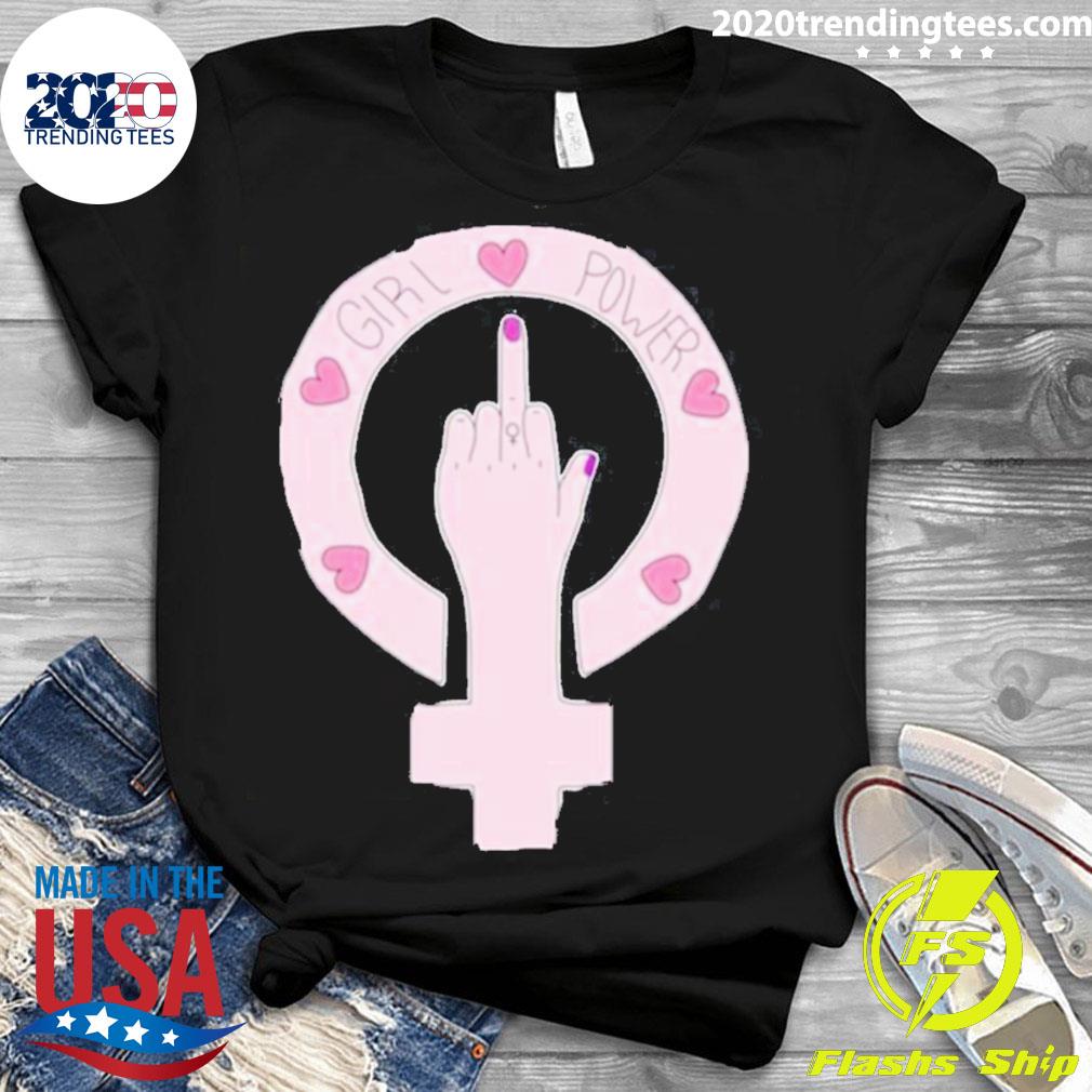 Official gilrs Power Fuck - Adult & Kids T-Shirts, Sweatshirts & Hoodies apparel design preview 3