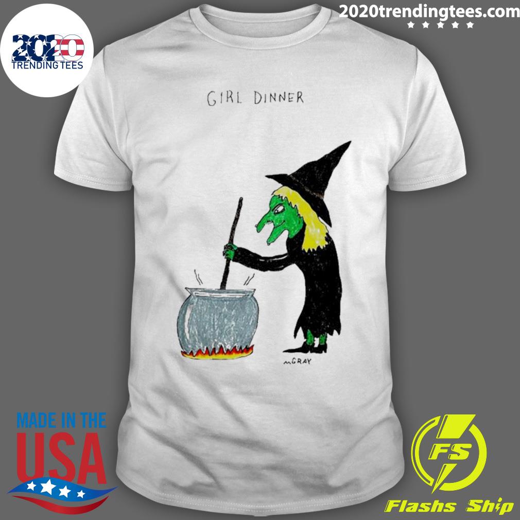 Official girl Dinner Witch - Adult & Kids T-Shirts, Sweatshirts & Hoodies apparel design preview 1