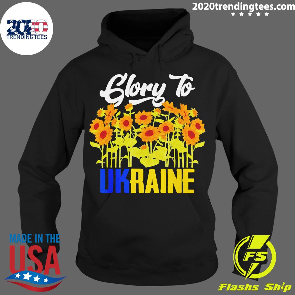 Official glory To Ukraine Sunflower - Adult & Kids T-Shirts, Sweatshirts & Hoodies apparel design preview 2