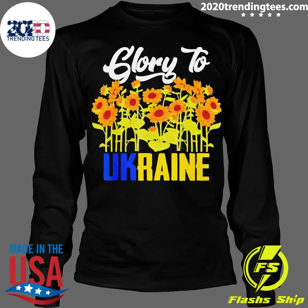 Official glory To Ukraine Sunflower - Adult & Kids T-Shirts, Sweatshirts & Hoodies apparel design preview 4