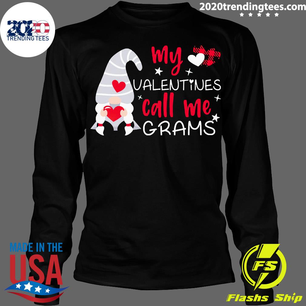 Official Gnome My Valentines Call Me Grams - Adult & Kids T-Shirts, Sweatshirts & Hoodies apparel design preview 4