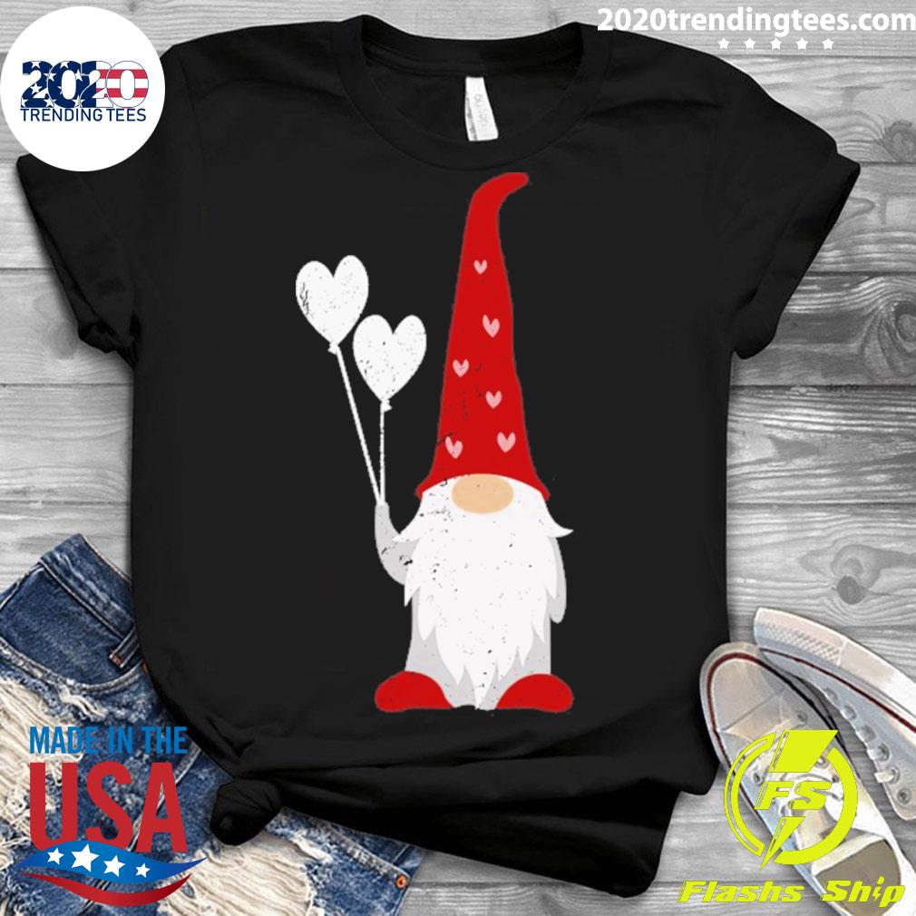 Official gnome Statue With A Heart Valentine's Day - Adult & Kids T-Shirts, Sweatshirts & Hoodies apparel design preview 3