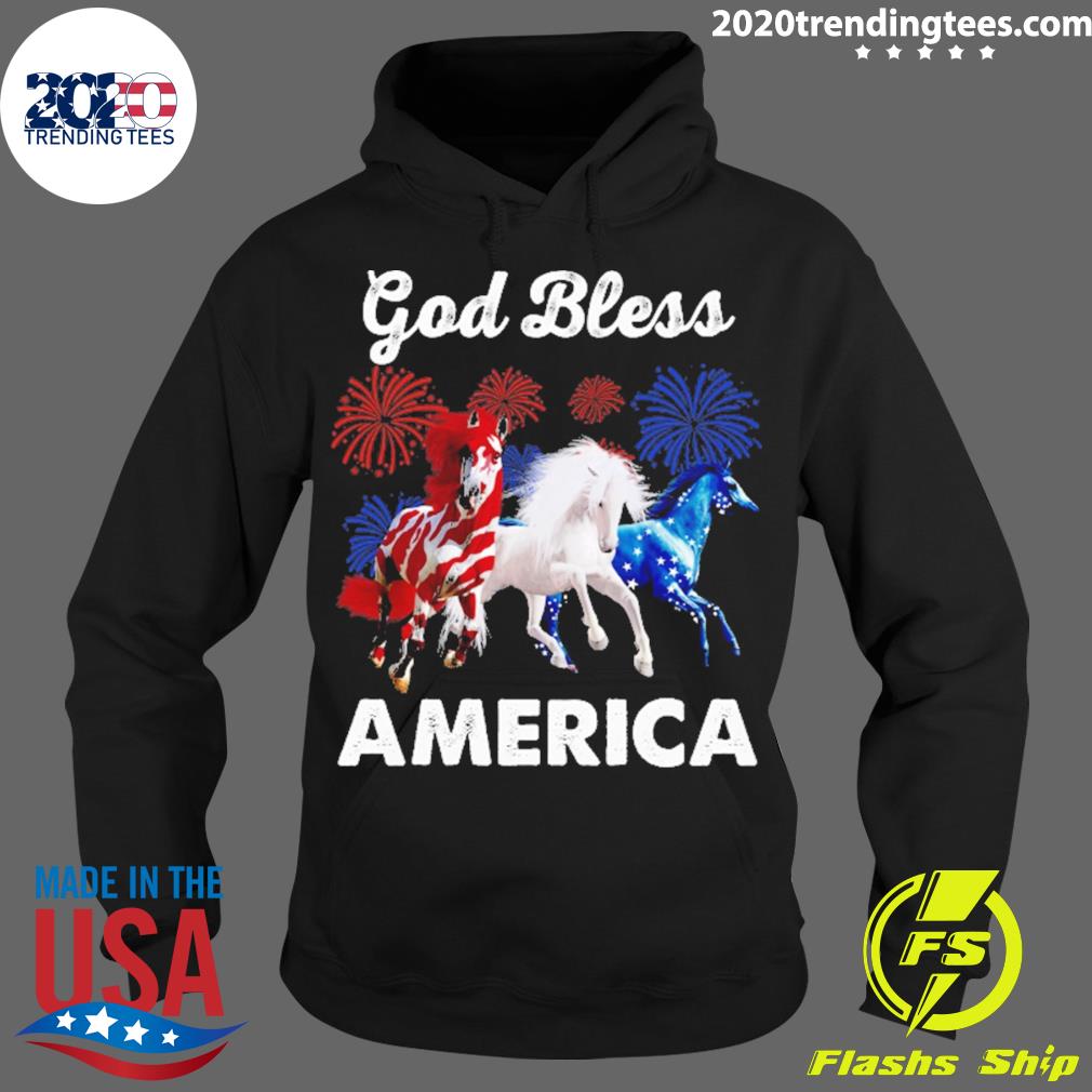 Official god bless america horse - Adult & Kids T-Shirts, Sweatshirts & Hoodies apparel design preview 2