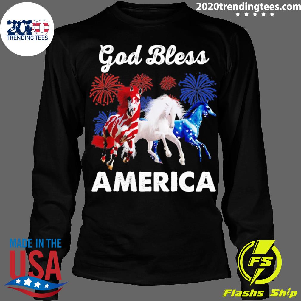 Official god bless america horse - Adult & Kids T-Shirts, Sweatshirts & Hoodies apparel design preview 4