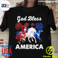 Official god bless america horse - Adult & Kids T-Shirts, Sweatshirts & Hoodies apparel design preview 1